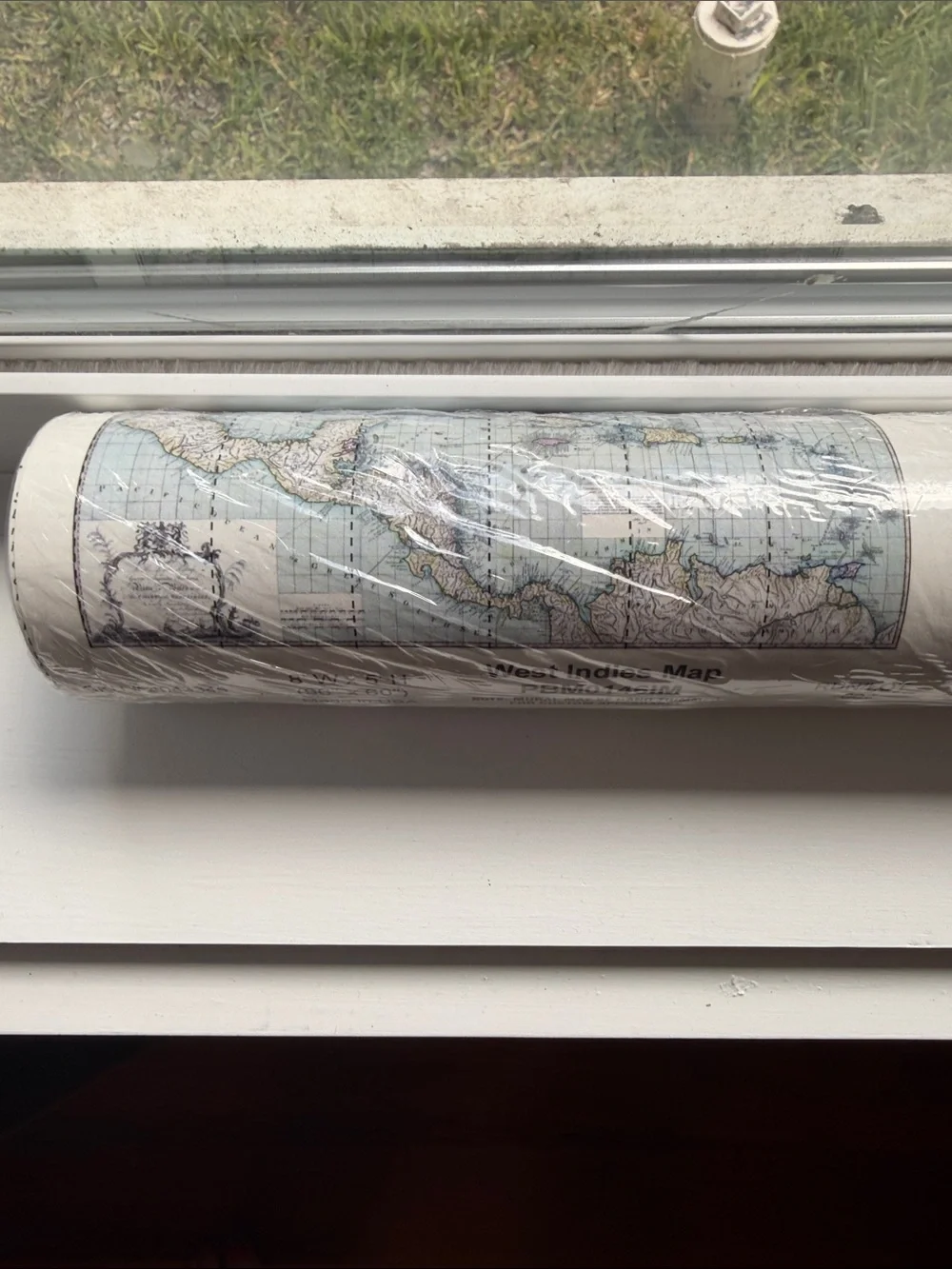 Pottery Barn - West Indies Map - Wall Mural - Wallpaper Roll - Prepasted - NEW